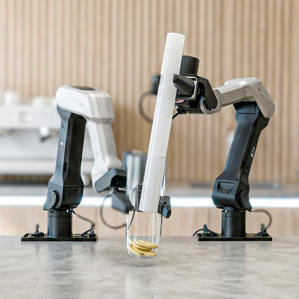Galaxea Dynamics LEMO A1Z robotic arm preparing a drink