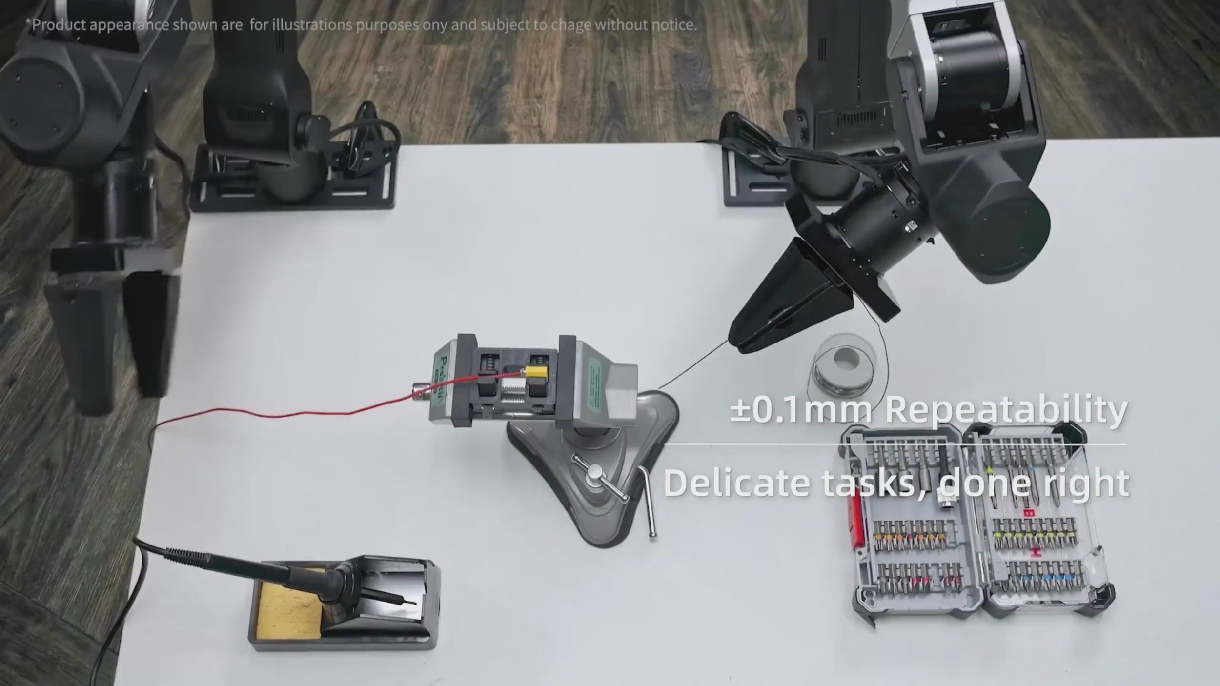 Combining high-performance force control with precise motion control, A1Z achieves ±0.1 mm repeatability. From gently handling delicate cakes and pouring coffee steadily to performing fine soldering tasks, A1Z demonstrates precise, stable motion control across a range of applications.